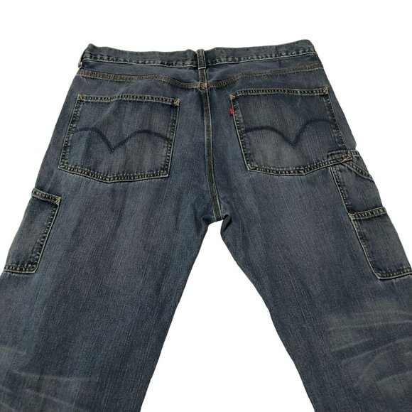 LEVI'S CARPENTER JEANS SZ 38 X 30 LOOSE STRAIGHT STREETWEAR WORKWEAR DENIM MENS - Picture 2 of 5